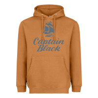 Meerkat Captain Black Cigar Heavyweight Hoodie - linhVisuals