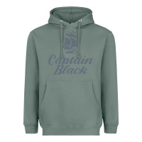 Sage Captain Black Cigar Heavyweight Hoodie - linhVisuals
