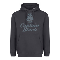 Smoke Captain Black Cigar Heavyweight Hoodie - linhVisuals