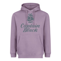 Lavender Captain Black Cigar Heavyweight Hoodie - linhVisuals