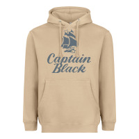 Mushroom Captain Black Cigar Heavyweight Hoodie - linhVisuals