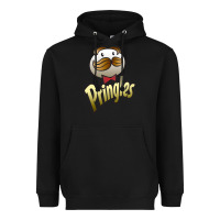 Black pringles classic Heavyweight Hoodie - linhVisuals