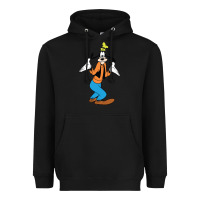 Black goofy Heavyweight Hoodie - linhVisuals