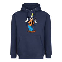 Navy goofy Heavyweight Hoodie - linhVisuals