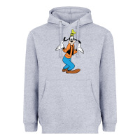 Heather Grey goofy Heavyweight Hoodie - linhVisuals