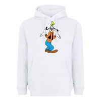 White goofy Heavyweight Hoodie - linhVisuals