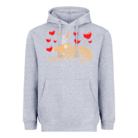 Heather Grey dutch shepherd dog t  shirt dutch shepherd dog with stuffed animal and Heavyweight Hoodie - linhVisuals