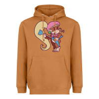 Meerkat cute guitarist dixie kong Heavyweight Hoodie - linhVisuals