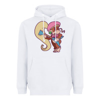 White cute guitarist dixie kong Heavyweight Hoodie - linhVisuals