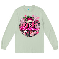 Matcha pink merry christmas Long Sleeve Tee - FaDigitalArtStudio