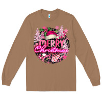 Toasted Coconut pink merry christmas Long Sleeve Tee - FaDigitalArtStudio