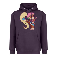 Plum cute guitarist dixie kong Heavyweight Hoodie - linhVisuals