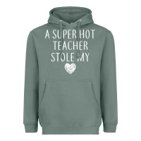 Sage funny a super hot teacher stole my heart unisex t shirt Heavyweight Hoodie - linhVisuals