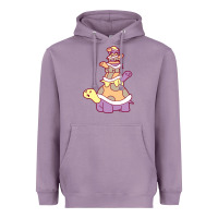 Lavender cute turtle stack Heavyweight Hoodie - linhVisuals