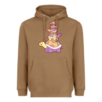 Toasted Coconut cute turtle stack Heavyweight Hoodie - linhVisuals
