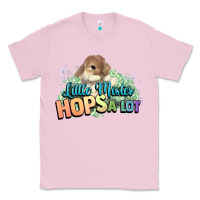 Bubblegum Pink Little mister hops a lot Easter day Classic Tee - HowdyJamesFarm