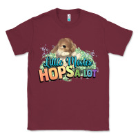 Burgundy Little mister hops a lot Easter day Classic Tee - HowdyJamesFarm