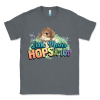 Charcoal Heather Little mister hops a lot Easter day Classic Tee - HowdyJamesFarm