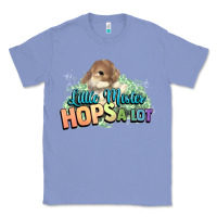 Colony Blue Little mister hops a lot Easter day Classic Tee - HowdyJamesFarm