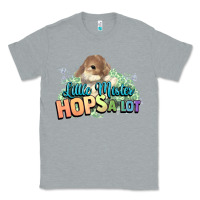 Heather Grey Little mister hops a lot Easter day Classic Tee - HowdyJamesFarm