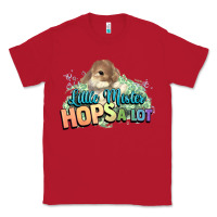 Red Little mister hops a lot Easter day Classic Tee - HowdyJamesFarm