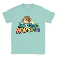 Seafoam Little mister hops a lot Easter day Classic Tee - HowdyJamesFarm