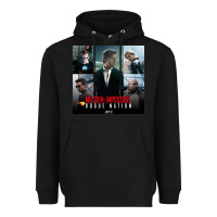 Black Mission Impossible Heavyweight Hoodie - linhVisuals