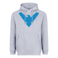 Heather Grey nightwing Heavyweight Hoodie - linhVisuals