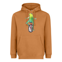 Meerkat dat boi watercolor unicycle frog Heavyweight Hoodie - linhVisuals