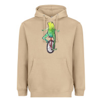 Mushroom dat boi watercolor unicycle frog Heavyweight Hoodie - linhVisuals