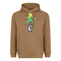 Toasted Coconut dat boi watercolor unicycle frog Heavyweight Hoodie - linhVisuals