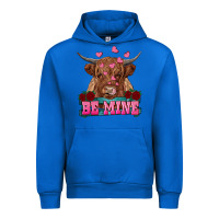 Cobalt be mine highland cow Urban Hoodie - RanaPortraitStore