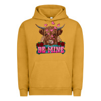 Pigment Peanut Butter be mine highland cow Urban Hoodie - RanaPortraitStore