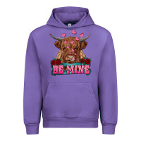 Tulip be mine highland cow Urban Hoodie - RanaPortraitStore