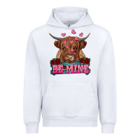 White be mine highland cow Urban Hoodie - RanaPortraitStore