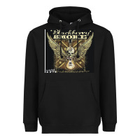 Black Blackberry Smoke Heavyweight Hoodie - linhVisuals