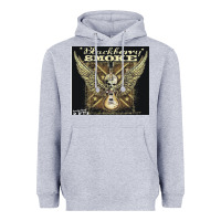 Heather Grey Blackberry Smoke Heavyweight Hoodie - linhVisuals