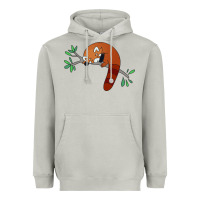 Moon Dust red panda sleeping Heavyweight Hoodie - linhVisuals