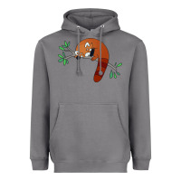 Storm red panda sleeping Heavyweight Hoodie - linhVisuals