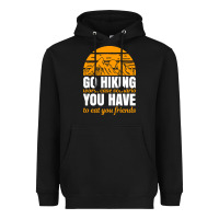 Black hiking t  shirt go hiking Heavyweight Hoodie - linhVisuals