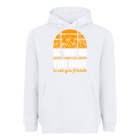 White hiking t  shirt go hiking Heavyweight Hoodie - linhVisuals