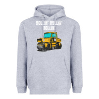 Heather Grey asphalt paver gift premium t shirt Heavyweight Hoodie - linhVisuals