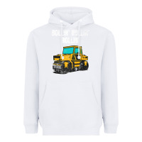 White asphalt paver gift premium t shirt Heavyweight Hoodie - linhVisuals