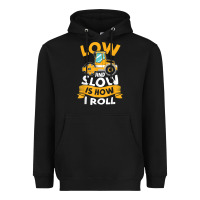 Black asphalt paving operator quote low and slow is how i roll t shirt Heavyweight Hoodie - linhVisuals