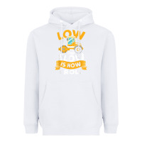 White asphalt paving operator quote low and slow is how i roll t shirt Heavyweight Hoodie - linhVisuals
