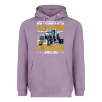 Lavender awesome trucker big rig semi trailer truck driver gift men tank top Heavyweight Hoodie - linhVisuals