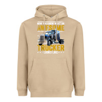 Mushroom awesome trucker big rig semi trailer truck driver gift men tank top Heavyweight Hoodie - linhVisuals