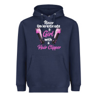 Navy barber shirts for women   funny hairdresser barber t shirt Heavyweight Hoodie - linhVisuals