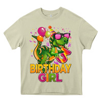 Mossy 3rd birthday girl t rex pink Heavy Core Tee - CowGirlArtShop