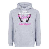 Heather Grey barber shirts for women   funny hairdresser barber t shirt Heavyweight Hoodie - linhVisuals